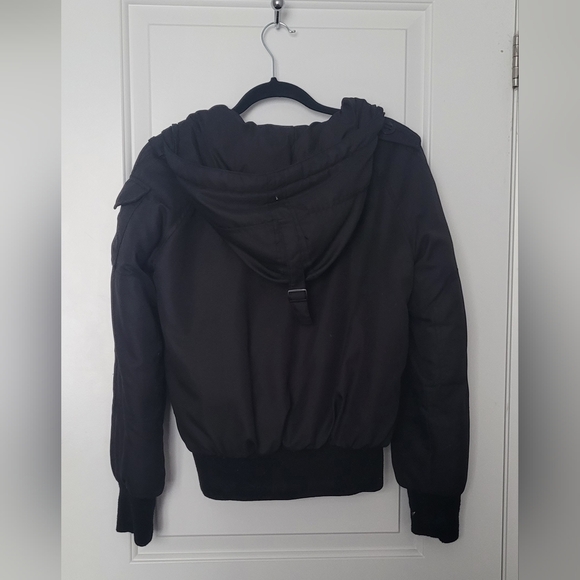 Urban Behaviour Winter Bomber Puffer Black Jacket S: Medium - Picture 3 of 10